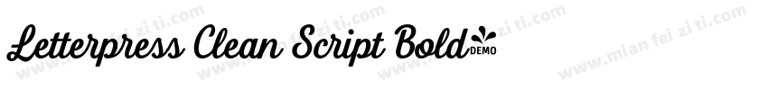 Letterpress Clean Script Bold字体转换
